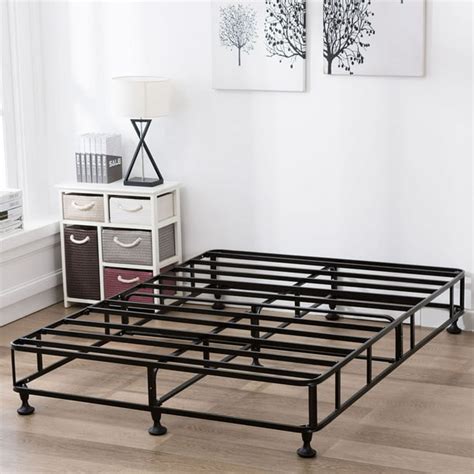 for box spring metal bed frame queen|queen size metal specialized frames.